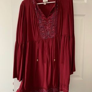 Target bell-sleeved bohemian dress